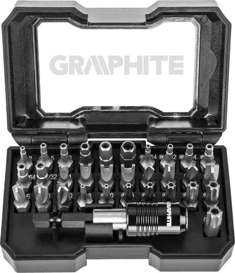 Graphite Screwdriver tips (Service bit set, 32 pc.)