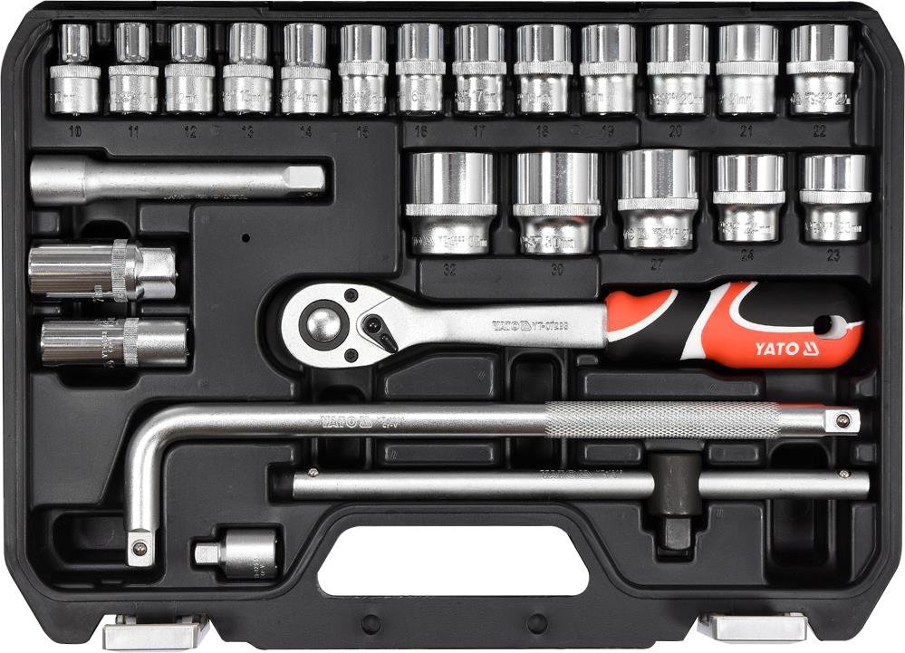 YATO wrench set 25 pieces 1/2" 38741