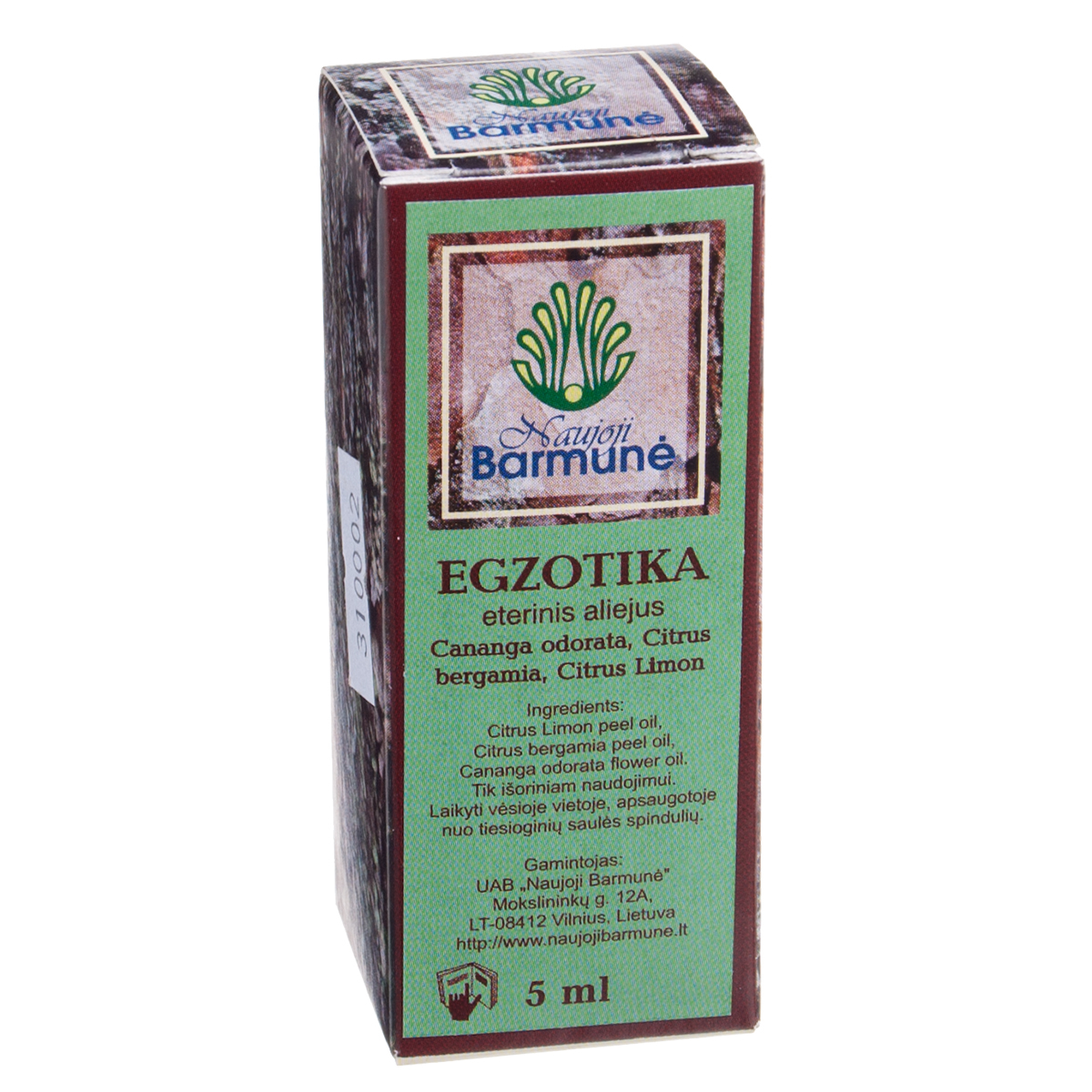 NAUJOJI BARMUNĖ eterinis aliejus mišinys EGZOTIKA, 5 ml