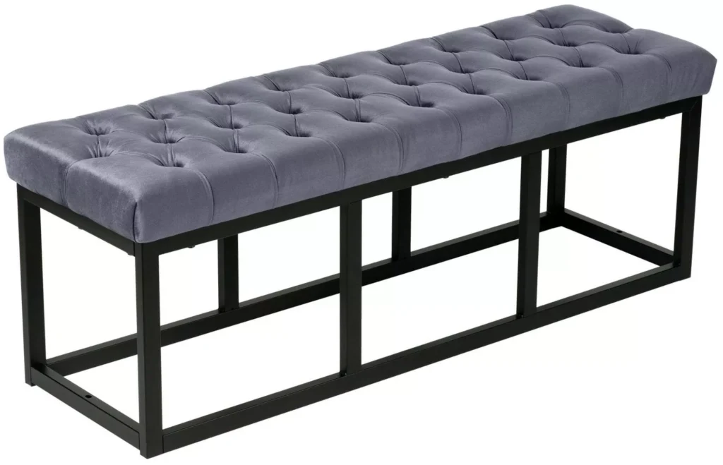 Suoliukas "Polson" aksominis juodas 120 cm
