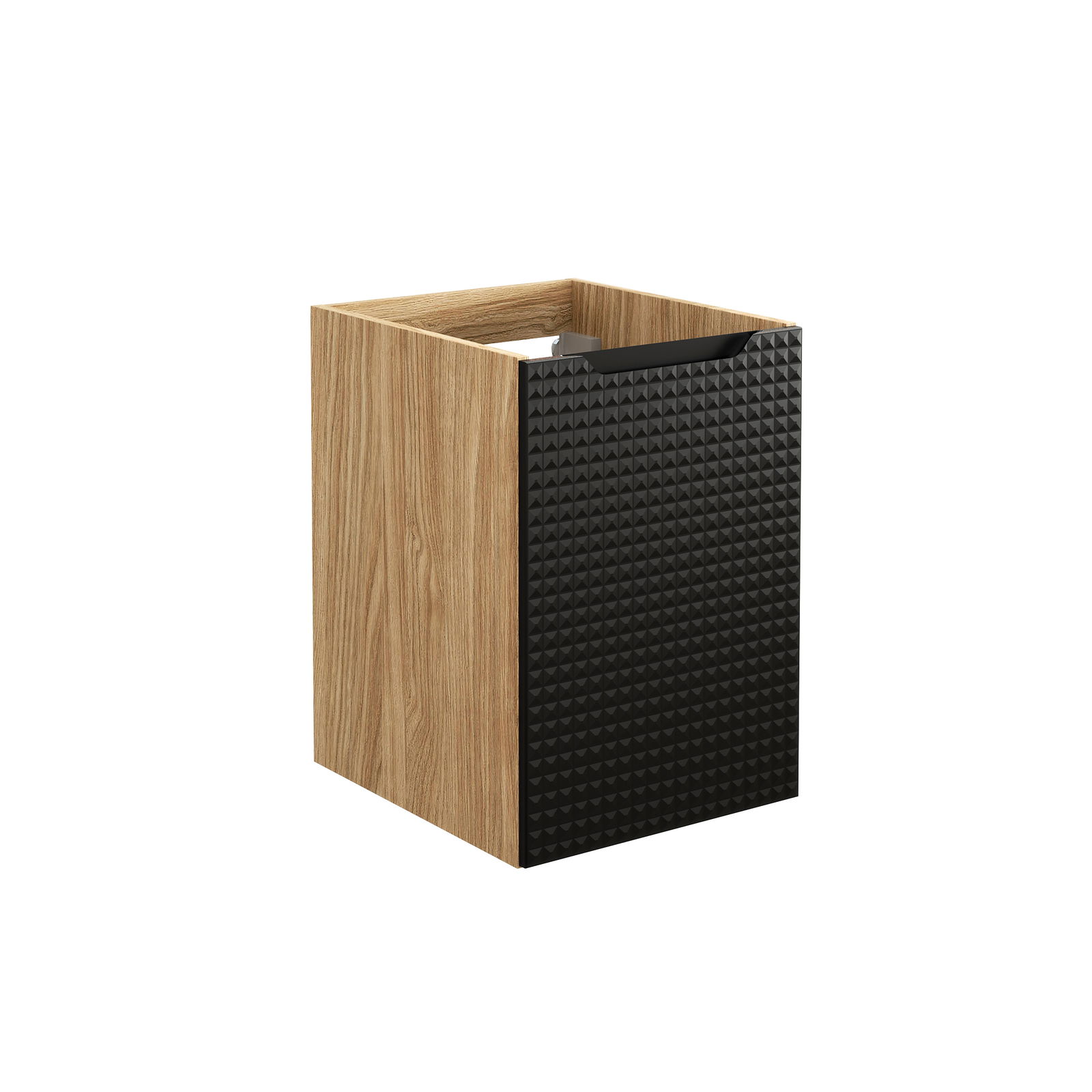 Apatinė vonios spintelė COMAD LUXOR BLACK 81-40-1D, ąžuolo/juoda