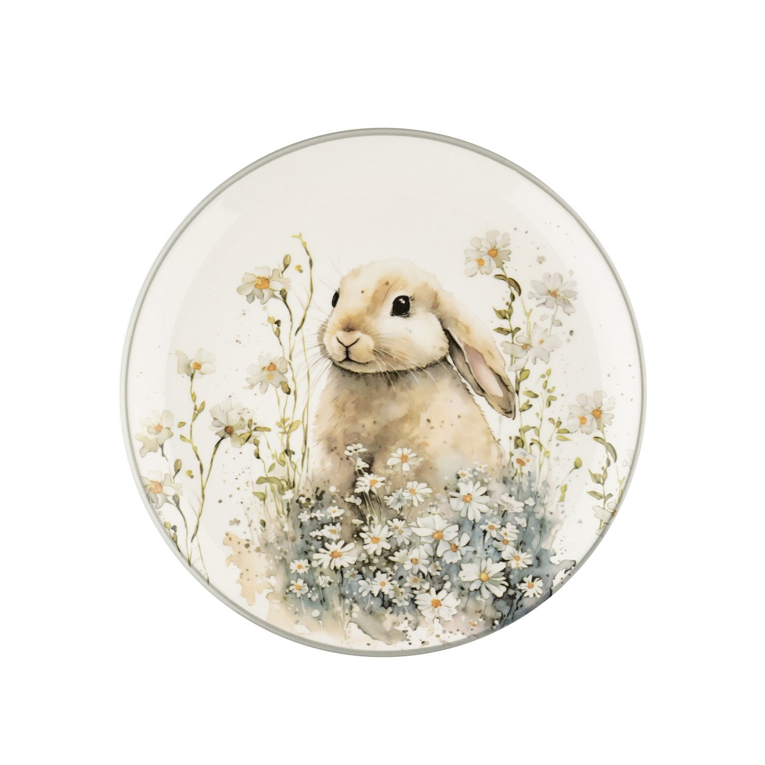 Pietų lėkštė ILAJA Rabbit, kreminė sp., ø 21 cm