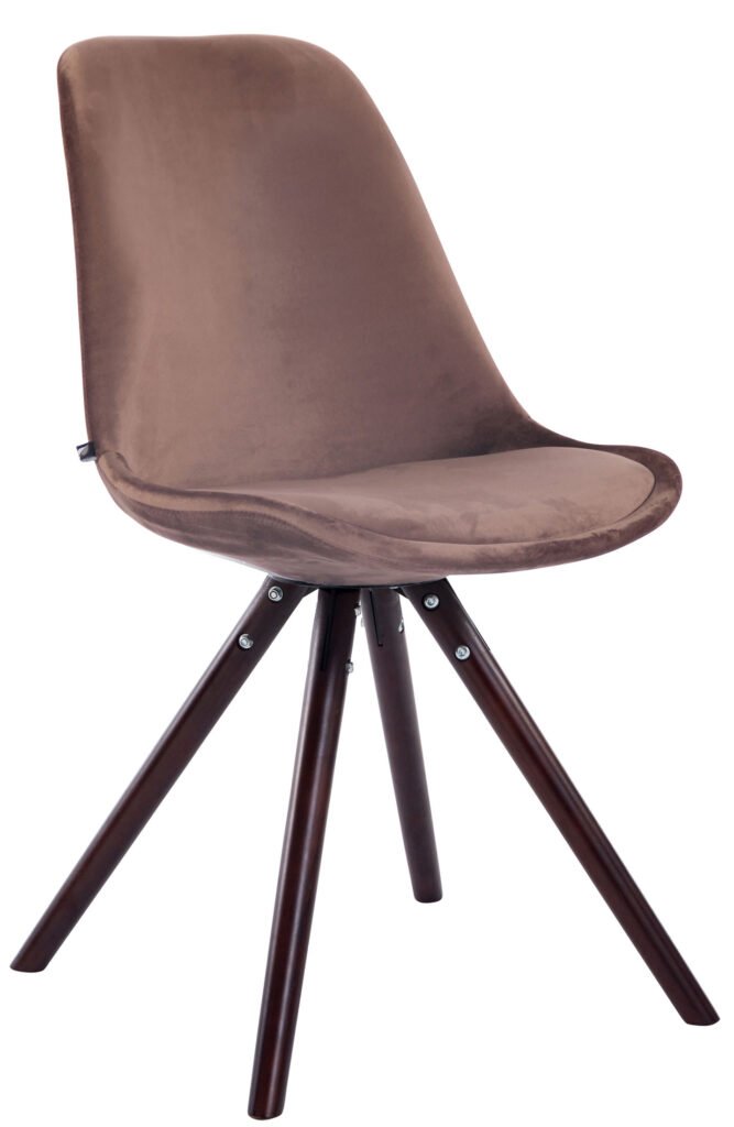 Lankytojų kėdė Toulouse velvet round cappuccino