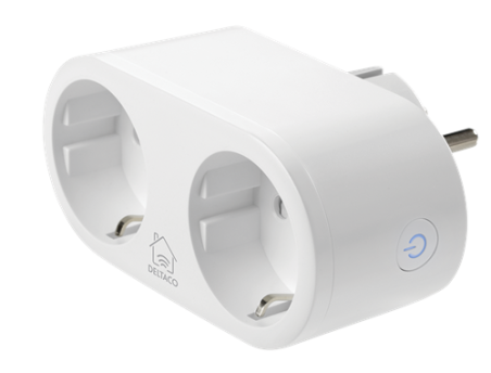 „DELTACO SMART HOME“ maitinimo jungiklis, „WiFi“ 2,4 GHz, baltas SH-P02E|SH-P02E