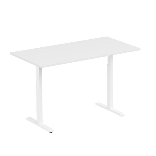 Reguliuojamo aukščio rašomasis stalas Up Up Bjorn L, 150x75 cm, balta
