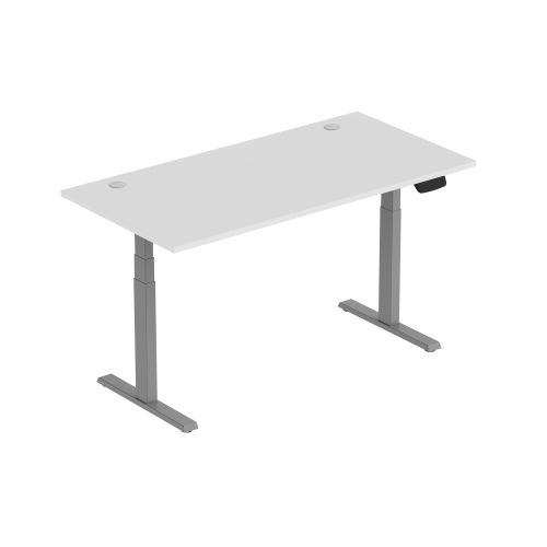Reguliuojamo aukščio stalas Up Up Thor L, 150x75 cm, balta/pilka