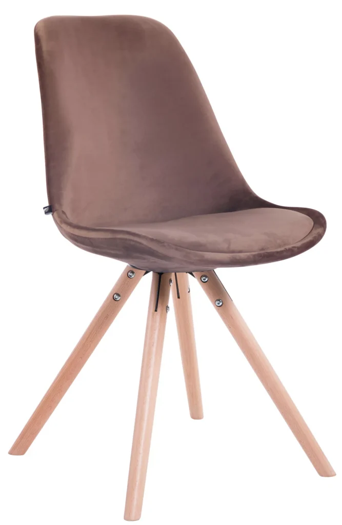 Lankytojų kėdė Toulouse velvet round natura