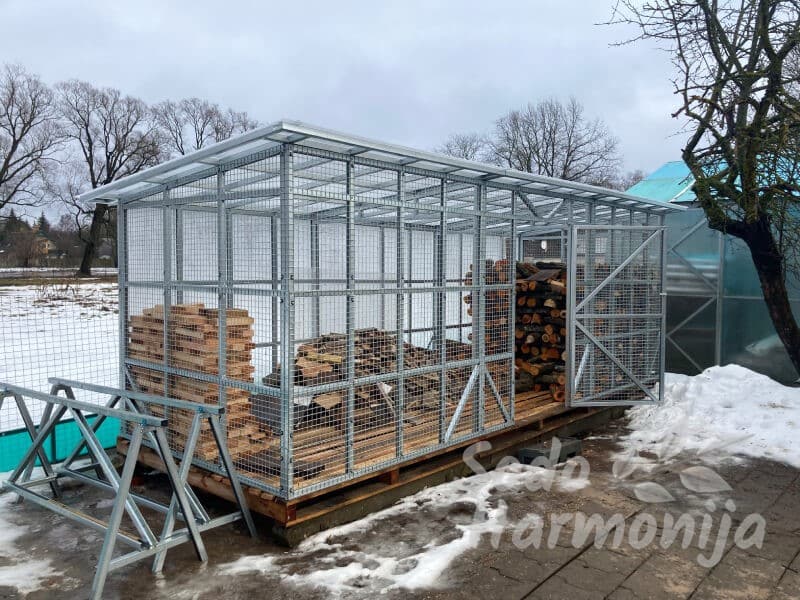 Sandėliukas 2 x 5 m (Konstrukcija)