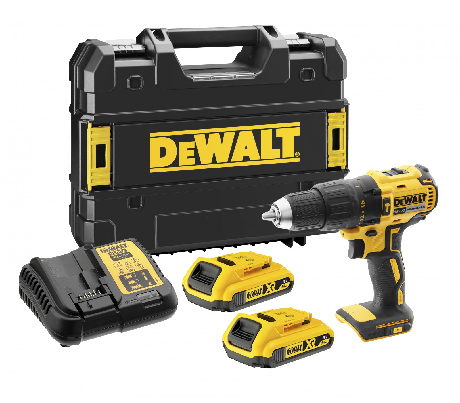 Gręžtuvas DEWALT DCD778D2T-QW 18 V 2x2.0 Ah akumuliatorius