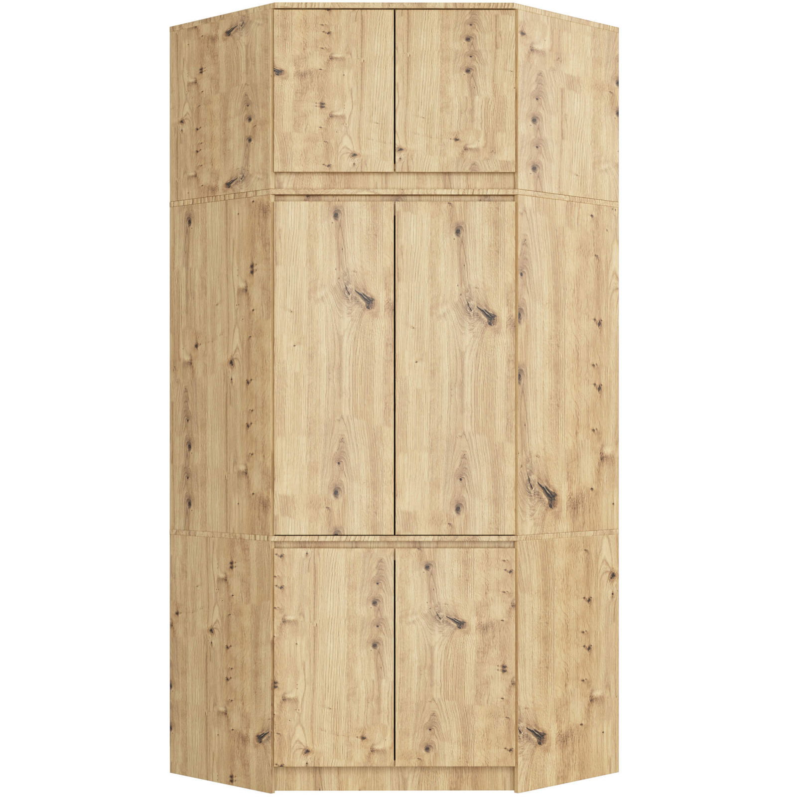 Kampinė spinta su antresole S100, artisan ąžuolo