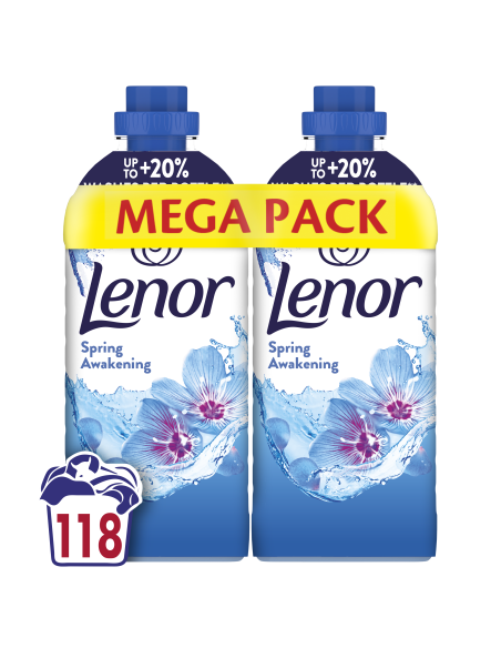Minkštiklis LENOR  Spring Awakening, 2 x 59 skalb., 2 x 1239 ml