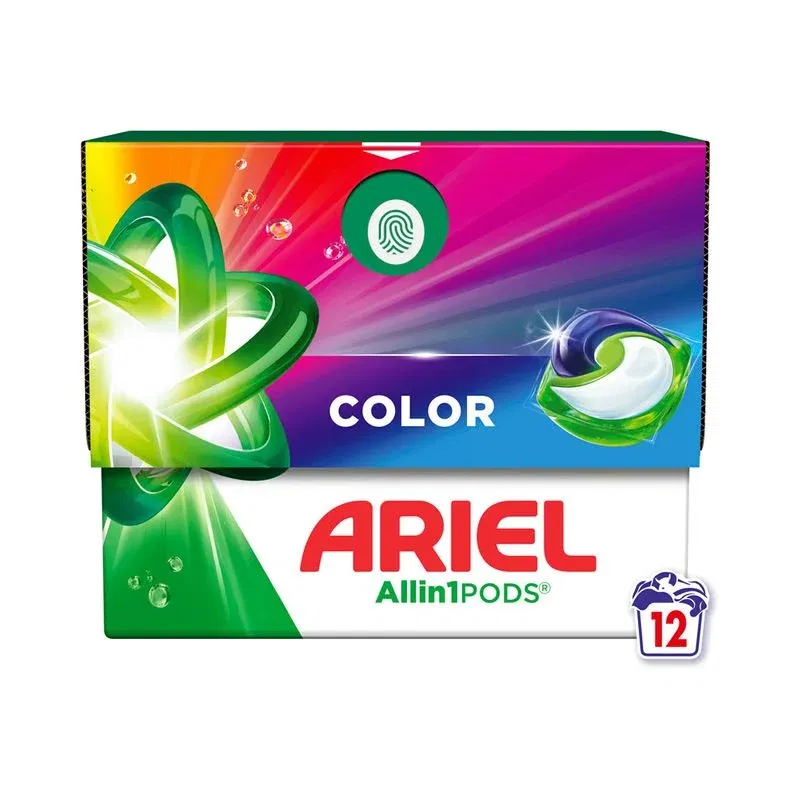Skalbimo kapsulės ARIEL Color, 12 vnt.
