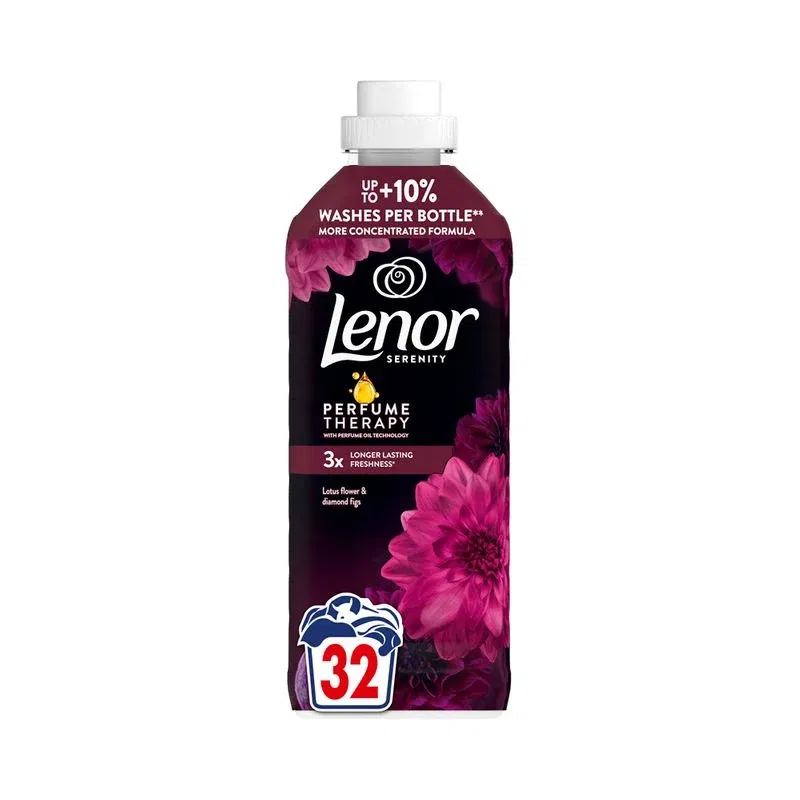 Minkštiklis LENOR Lotus Flower & Diamond Figs, 32 skalb., 675 ml