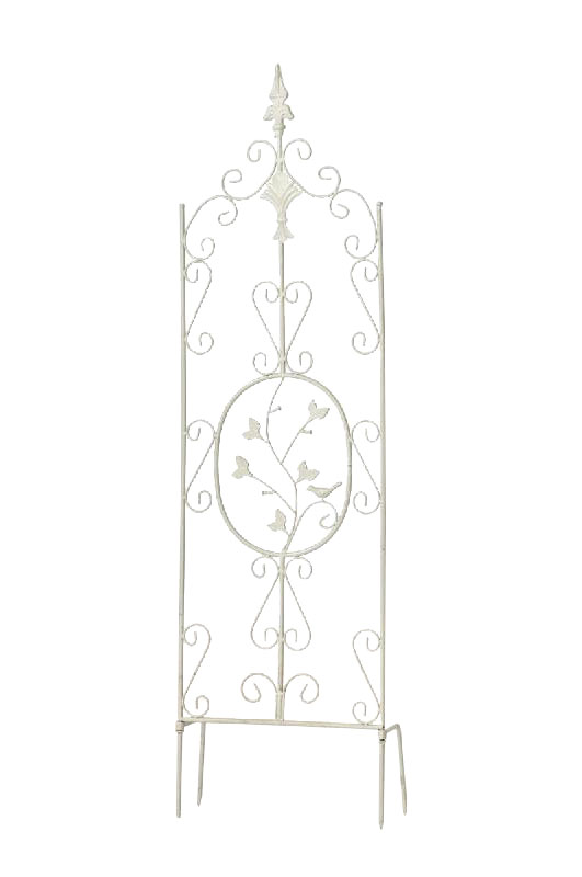 Grotelė augalams  Burgus 122 x 35 cm antikvarinė balta