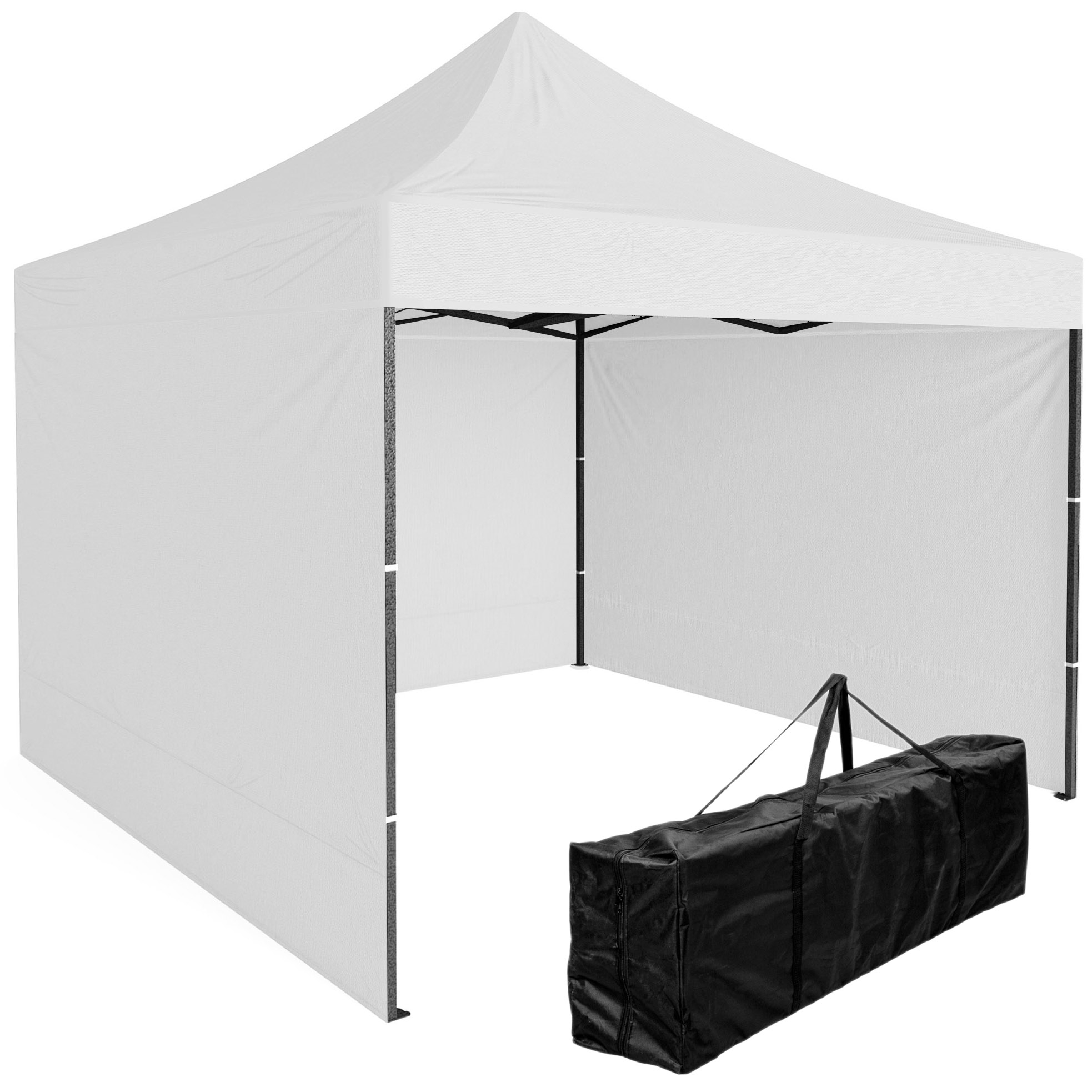 Ekspress prekybos paviljonas 3x3 m 3 sienos baltos spalvos