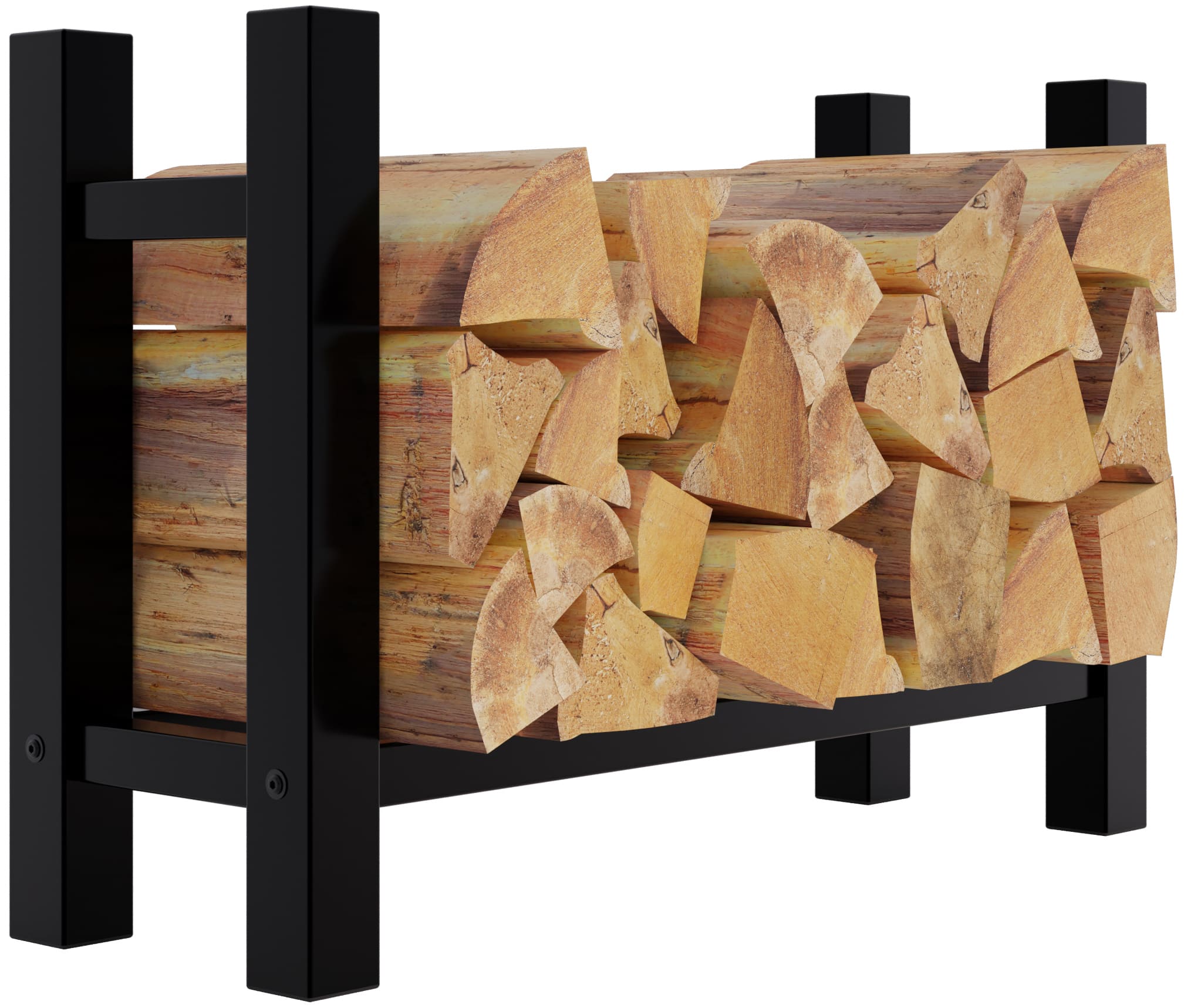 Kvadratinė malkų lentyna "Medya" 30x80x60 cm