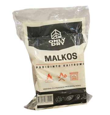 Kietmedžio malkos, džiovintos kameroje, 16L