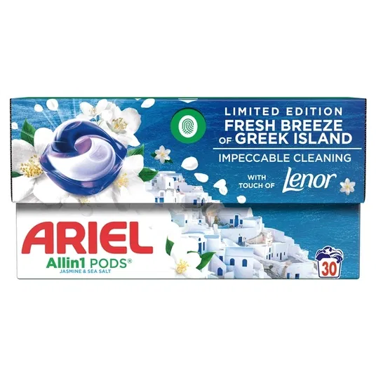 Skalbimo kapsulės ARIEL Fresh Breeze, 30 vnt.