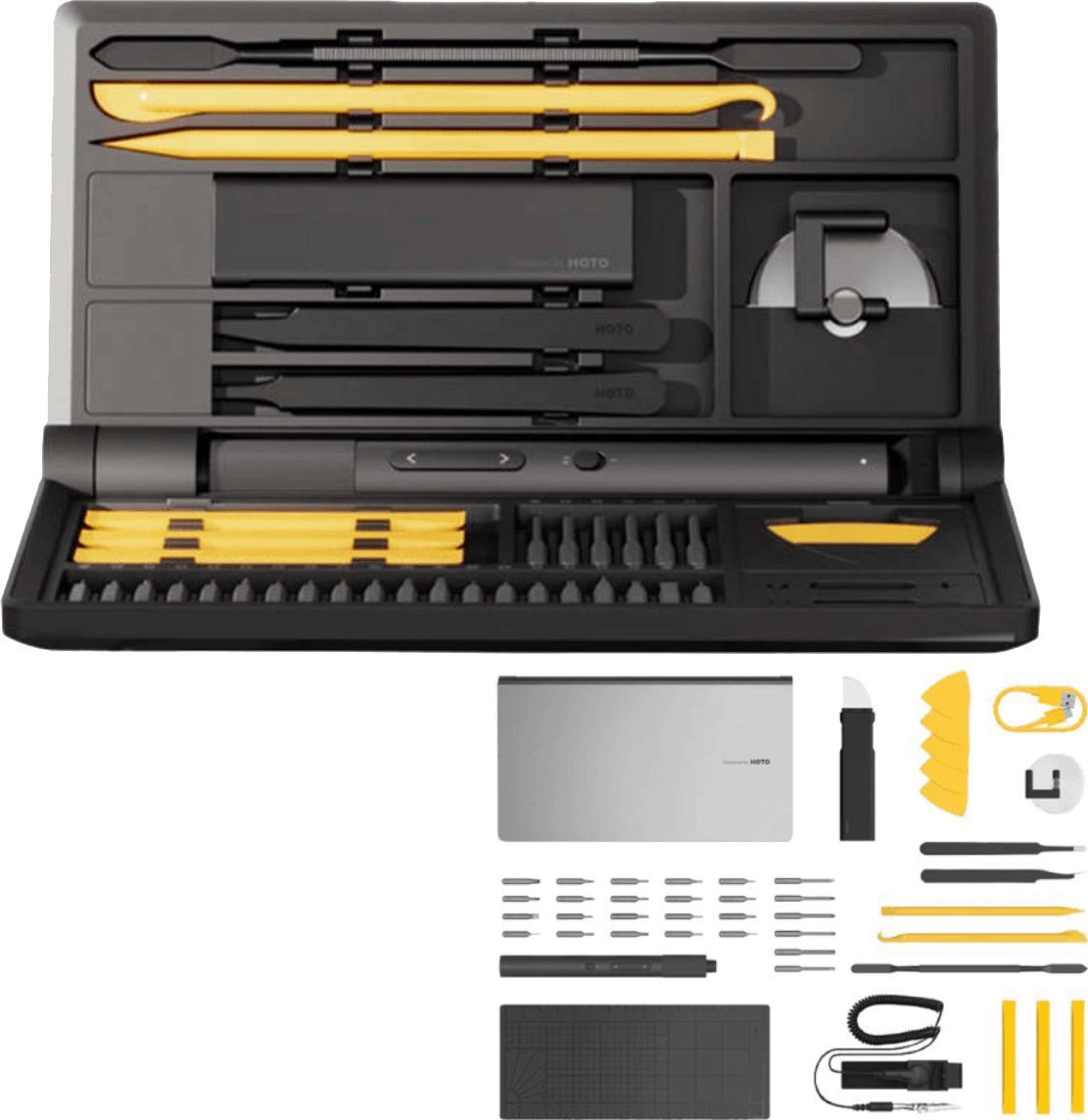 Hoto Electric precision screwdriver HOTO QWLSD012 + repair kit for electronics