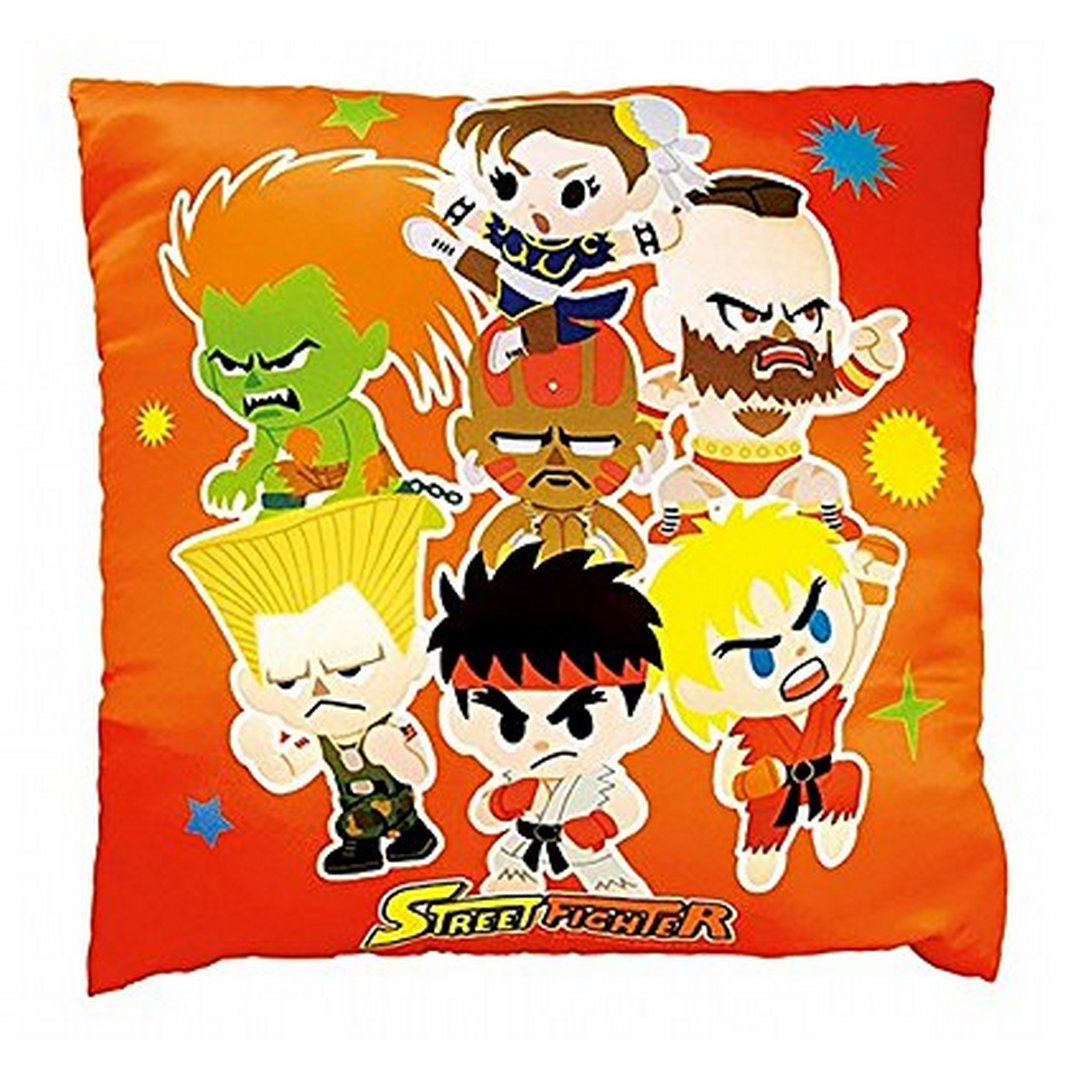 Street Fighter - Square Pillow Orange, 45x45cm