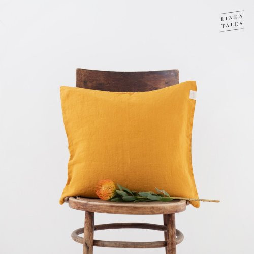 Linen Tales Linen Cushion Cover Lininis pagalvėlės užvalkalas, Mustard