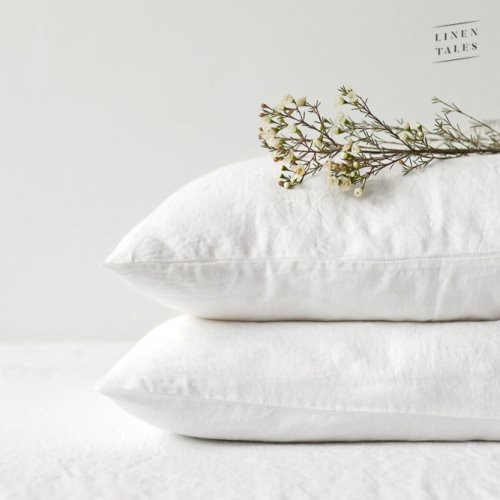 Linen Tales Linen Pillowcase Lininis pagalvės užvalkalas, White