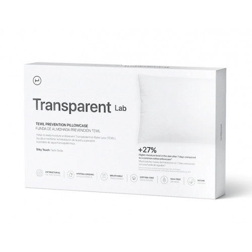 Transparent Lab Tewl Prevention Pillowcase Pagalvės užvalkalas, White