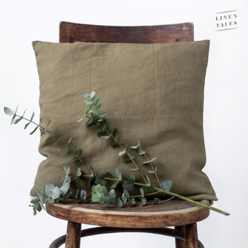 Linen Tales Linen Cushion Cover Lininis pagalvėlės užvalkalas, Martini Olive