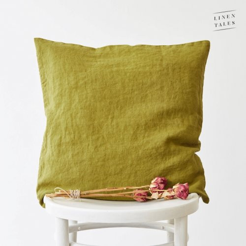 Linen Tales Linen Cushion Cover Lininis pagalvėlės užvalkalas, Moss Green