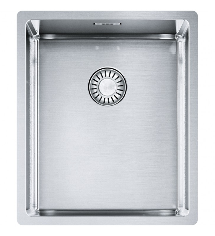 Nerūdijančio plieno plautuvė Franke Box, BXX 210/110-34, ekscentrinis ventilis