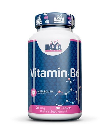 Haya Labs Vitamin B6 90 tab. (vitaminas B6)