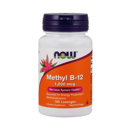 NOW Methyl B-12 1000mcg, 100 pastilių