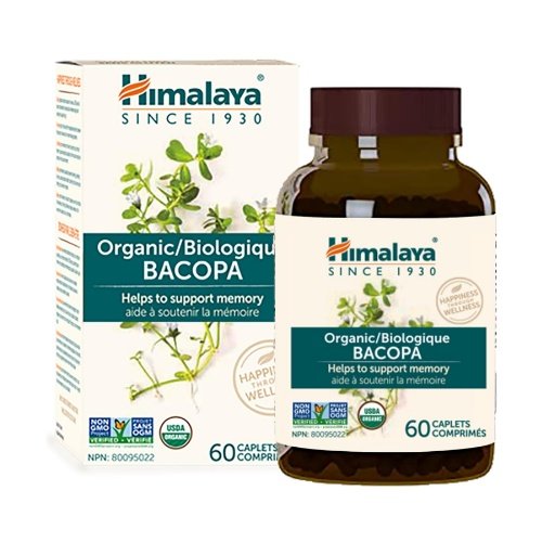 Himalaya Organic Bacopa, 60 kapsulių