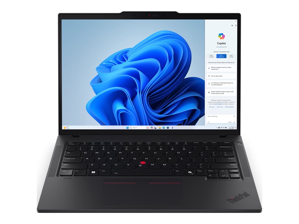 Lenovo ThinkPad T14 | Black | 14 " | IPS | WUXGA | 1920 x 1200 pixels | Anti-glare | AMD Ryzen 7 PRO | 8840U | 16 GB | SO-DIMM DDR5 | Solid-state drive capacity 512 GB | AMD Radeon 780M Graphics | Windows 11 Pro | 802.11ax | Bluetooth version 5.3 | LTE Upgradable | Keyboard language English | Keyboard backlit | Warranty 36 month(s) | Battery warranty 12 month(s)