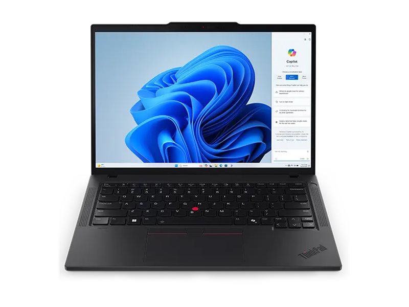 Lenovo ThinkPad T14 | Black | 14 " | IPS | WUXGA | 1920 x 1200 pixels | Anti-glare | Intel Core U7 | 155U | 32 GB | SO-DIMM DDR5 | Solid-state drive capacity 1000 GB | Intel Graphics | Windows 11 Pro | 802.11ax | Bluetooth version 5.3 | LTE Upgradable | Keyboard language Nordic | Keyboard backlit | Warranty 36 month(s) | Battery warranty 12 month(s)