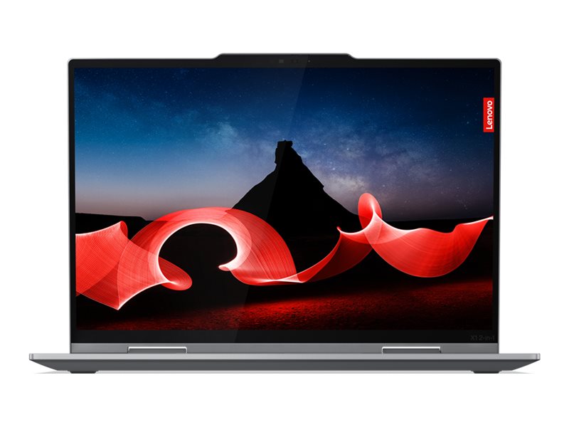 Lenovo ThinkPad X1 2-in-1 | Grey | 14 " | IPS | Touchscreen | WUXGA | 1920 x 1200 pixels | Anti-glare | Intel Core U7 | 155U | 32 GB | Soldered LPDDR5x | Solid-state drive capacity 1000 GB | Intel Graphics | Windows 11 Pro | 802.11ax | Bluetooth version 5.3 | Keyboard language English | Keyboard backlit | Warranty 36 month(s) | Battery warranty 12 month(s)