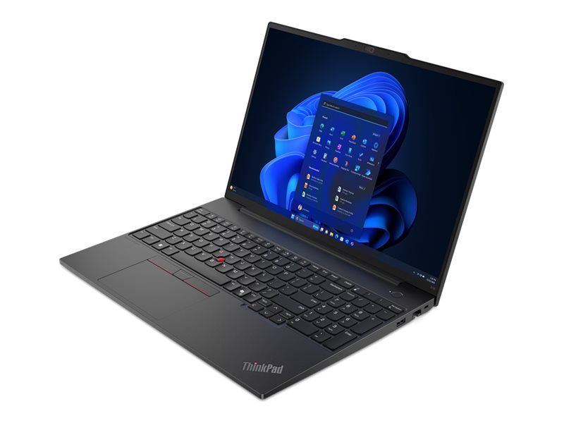 Lenovo | ThinkPad E16 | Black | 16 " | IPS | WUXGA | 1920 x 1200 pixels | Anti-glare | Intel Core U7 | 155H | 16 GB | SO-DIMM DDR5 | Solid-state drive capacity 512 GB | Intel Arc Graphics | Windows 11 Pro | 802.11ax | Bluetooth version 5.3 | Keyboard language English | Keyboard backlit | Warranty 24 month(s) | Battery warranty 12 month(s)