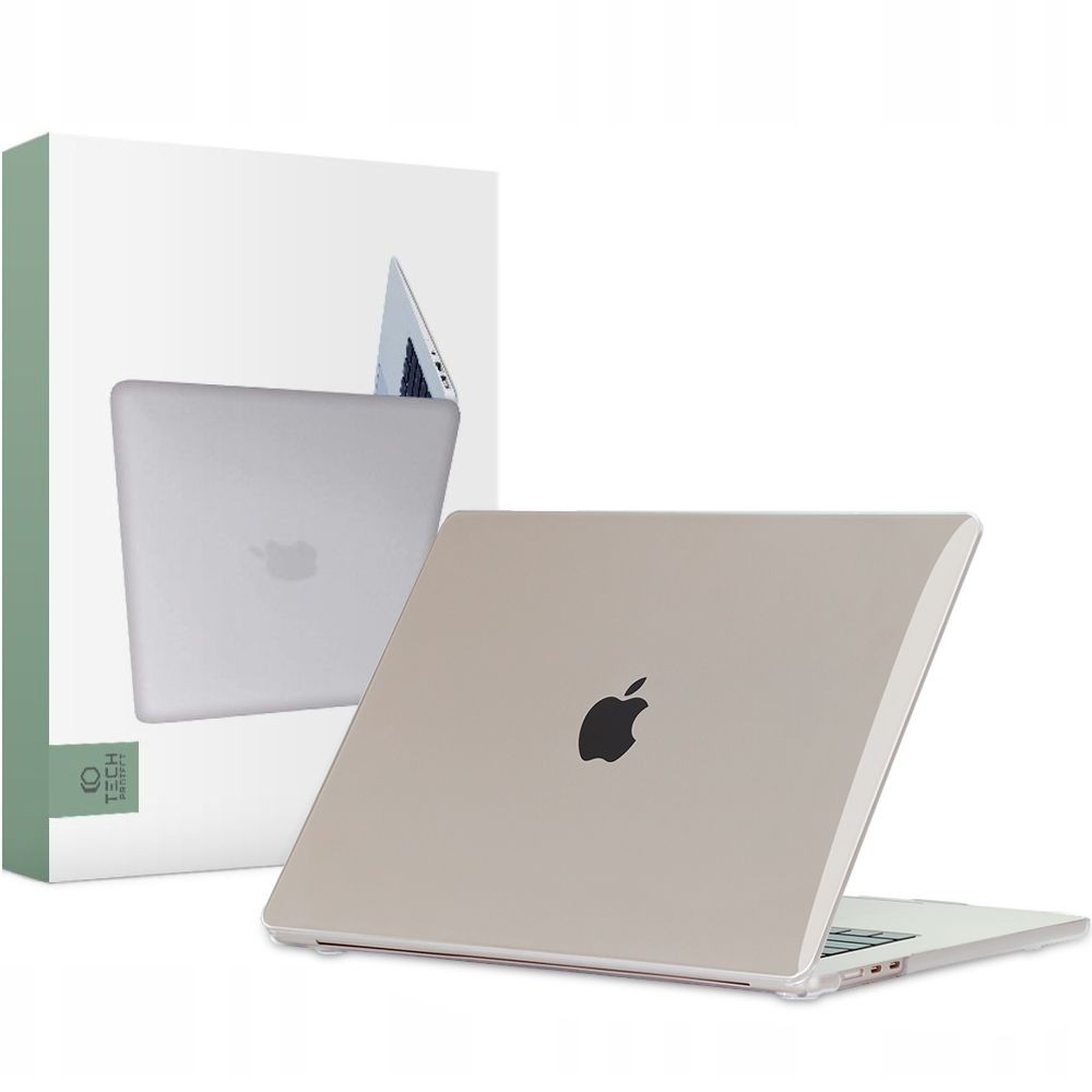 Skaidrus matinis dėklas "Tech-Protect Smartshell" nešiojamam kompiuteriui Macbook Air 15 2023