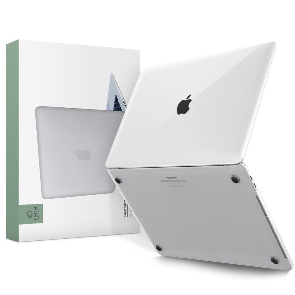 Dėklas nešiojamam kompiuteriui Macbook Pro 13 2016-2020 "tech-Protect Smartshell" skaidrus (tinka A1708/A1706/A1989/A2289/A2251/A2338)