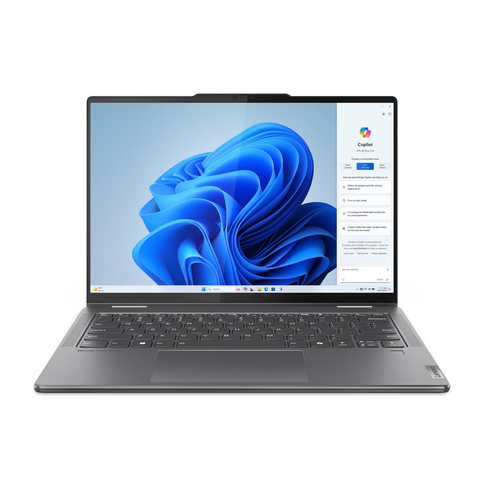 Lenovo Yoga 7 2-in-1 14IML9 | Storm Grey | 14 " | OLED | Touchscreen | WUXGA | 1920 x 1200 pixels | Glossy | Intel Core Ultra 5 | 125H | 16 GB | Soldered LPDDR5x | Solid-state drive capacity 512 GB | Intel Arc Graphics | Windows 11 Home | 802.11ax | Bluetooth version 5.3 | Keyboard language English | Keyboard backlit | Warranty 24 month(s) | Battery warranty 12 month(s)