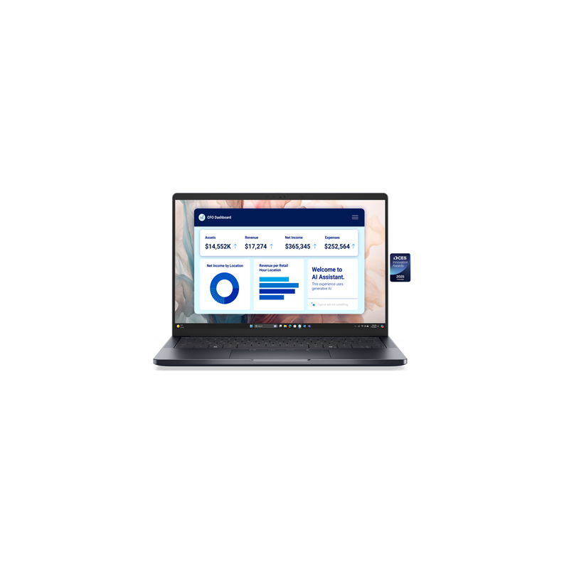 Dell Pro 14 Premium | 14 " | FHD+ | Anti-glare | Intel Core Ultra 7 | 268V | 32 GB | LPDDR5x | Solid-state drive capacity 1000