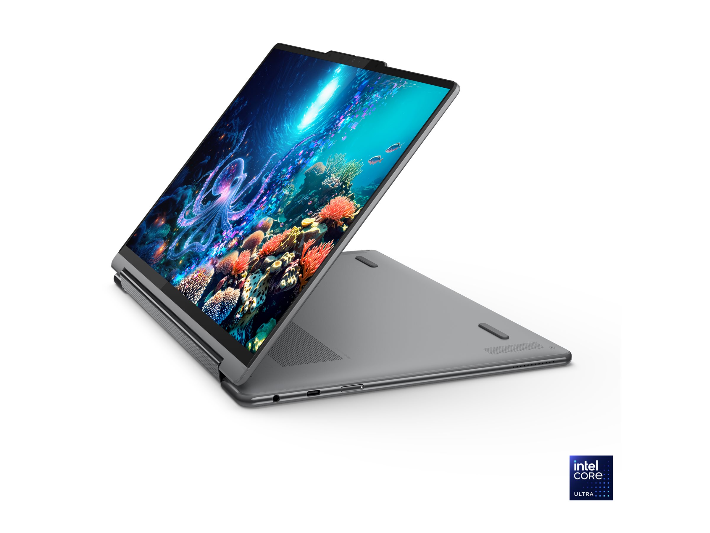 Lenovo Yoga 9 2-in-1 14ILL10 | Luna Grey | 14 " | OLED | Touchscreen | 2.8K WQXGA+ | 2880 x 1800 pixels | Intel Core Ultra 7 | 258V | 32 GB | Soldered LPDDR5x | Solid-state drive capacity 1000 GB | Intel Arc Graphics 140V | Windows 11 Pro | 802.11be | Bluetooth version 5.4 | Keyboard language English | Keyboard backlit | Warranty 24 month(s) | Battery warranty 12 month(s)