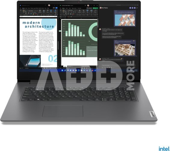 Lenovo Essential V17 Gen 4 IRU 17.3 FHD i5-13420H/8GB/256GB/Intel Iris Xe/WIN11 Pro/ENG kbd/Grey/FP/2Y Warranty