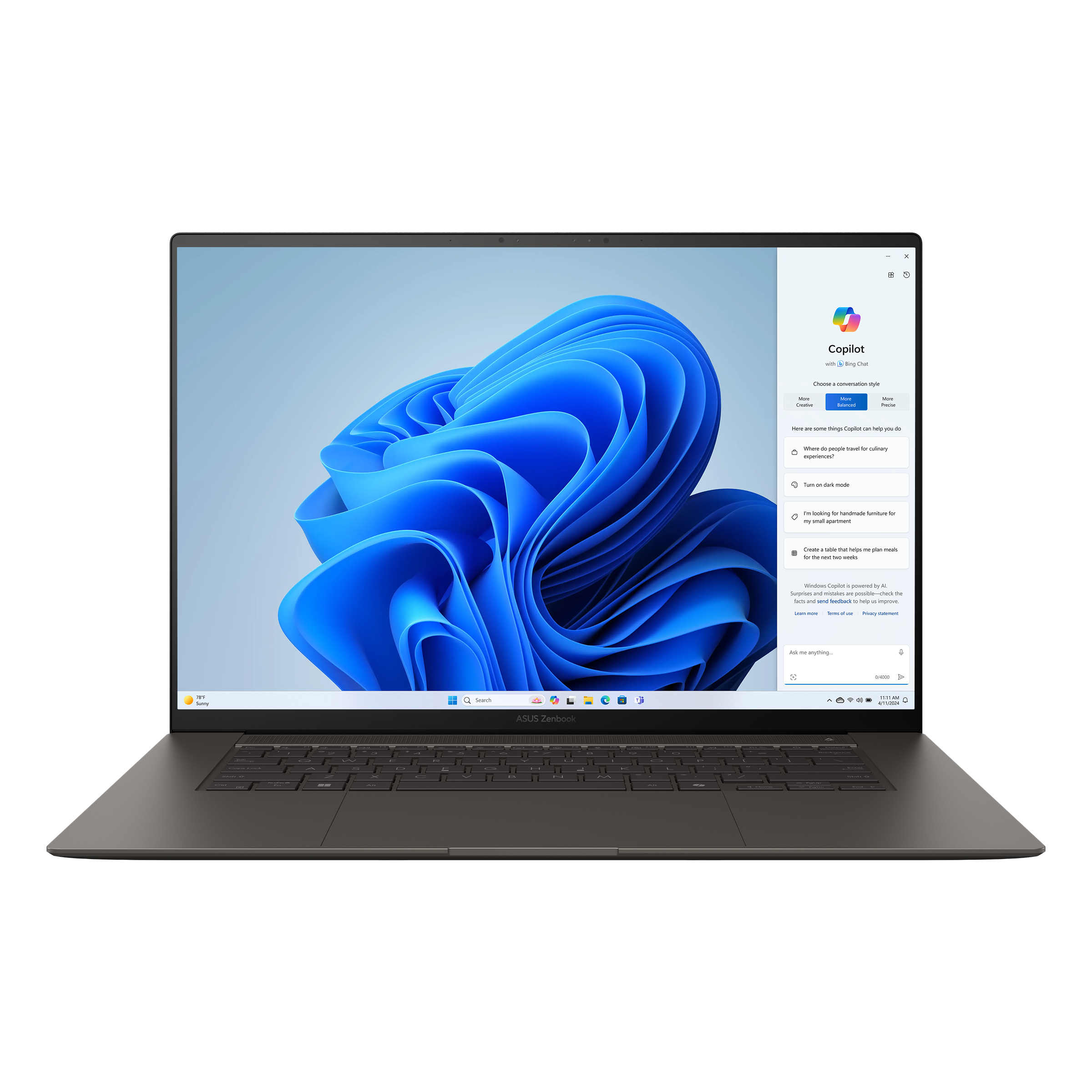 Asus Zenbook S 16 OLED UM5606WA-RK215W | Zumaia Gray | 16 " | OLED | 3K | 2880 x 1800 pixels | AMD Ryzen AI 9 | HX 370 | 32 GB | LPDDR5X | Solid-state drive capacity 2000 GB | AMD Radeon 890M Graphics | Windows 11 Home | 802.11be | Bluetooth version 5.4 | Keyboard language English | Keyboard backlit | Warranty 24 month(s)