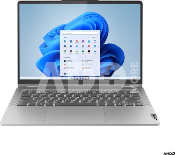 Lenovo IdeaPad Flex 5 14ABR8 | Arctic Grey | 14 " | IPS | Touchscreen | WUXGA | 1920 x 1200 pixels | Glossy | AMD Ryzen 5 | 7430U | 8 GB | Soldered LPDDR4x | Solid-state drive capacity 512 GB | AMD Radeon Graphics | Windows 11 Home | 802.11ax | Bluetooth version 5.3 | Keyboard language Nordic | Warranty 24 month(s) | Battery warranty 12 month(s)