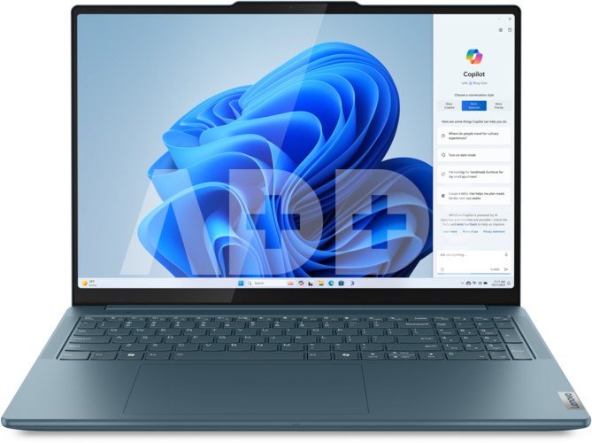 Lenovo Yoga Pro 9 16IMH9 | Tidal Teal | 16 " | 3.2K | 3200 x 2000 pixels | Anti-glare | Intel Core Ultra 7 | 155H | 16 GB | Soldered LPDDR5x | Solid-state drive capacity 1000 GB | NVIDIA GeForce RTX 4060 | GDDR6 | 8 GB | Windows 11 Pro | 802.11ax | Bluetooth version 5.3 | Keyboard language English | Keyboard backlit | Warranty 24 month(s) | Battery warranty 12 month(s)