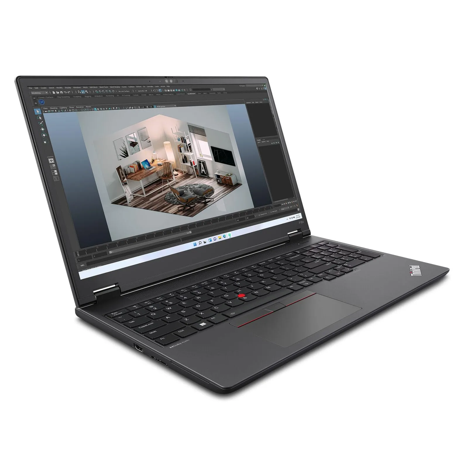 LENOVO THINKPAD P16V G1 Gen 1 Ryzen 9 7940HS, 32GB, 1TB SSD, NVMe M.2, 16" 1920 x 1200, NVIDIA RTX 2000 Ada, Windows 11 Pro, Black, GB Keyboard
