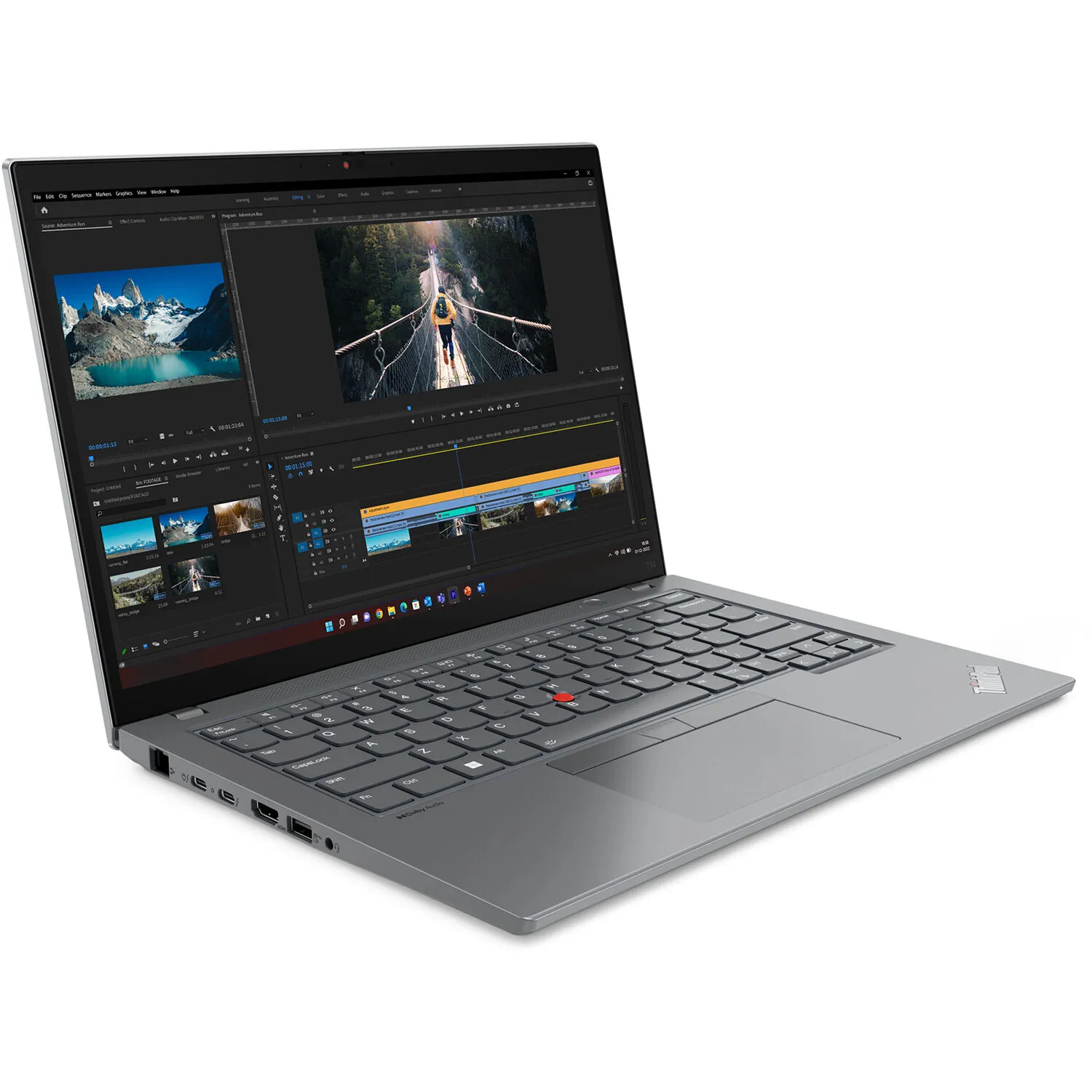 LENOVO THINKPAD T14 G4 Gen 4 2C+8c i7-1355U, 16GB, 512GB SSD, M.2, 1920 x 1200 Multitouch, Windows 11 Pro, Black, US Keyboard
