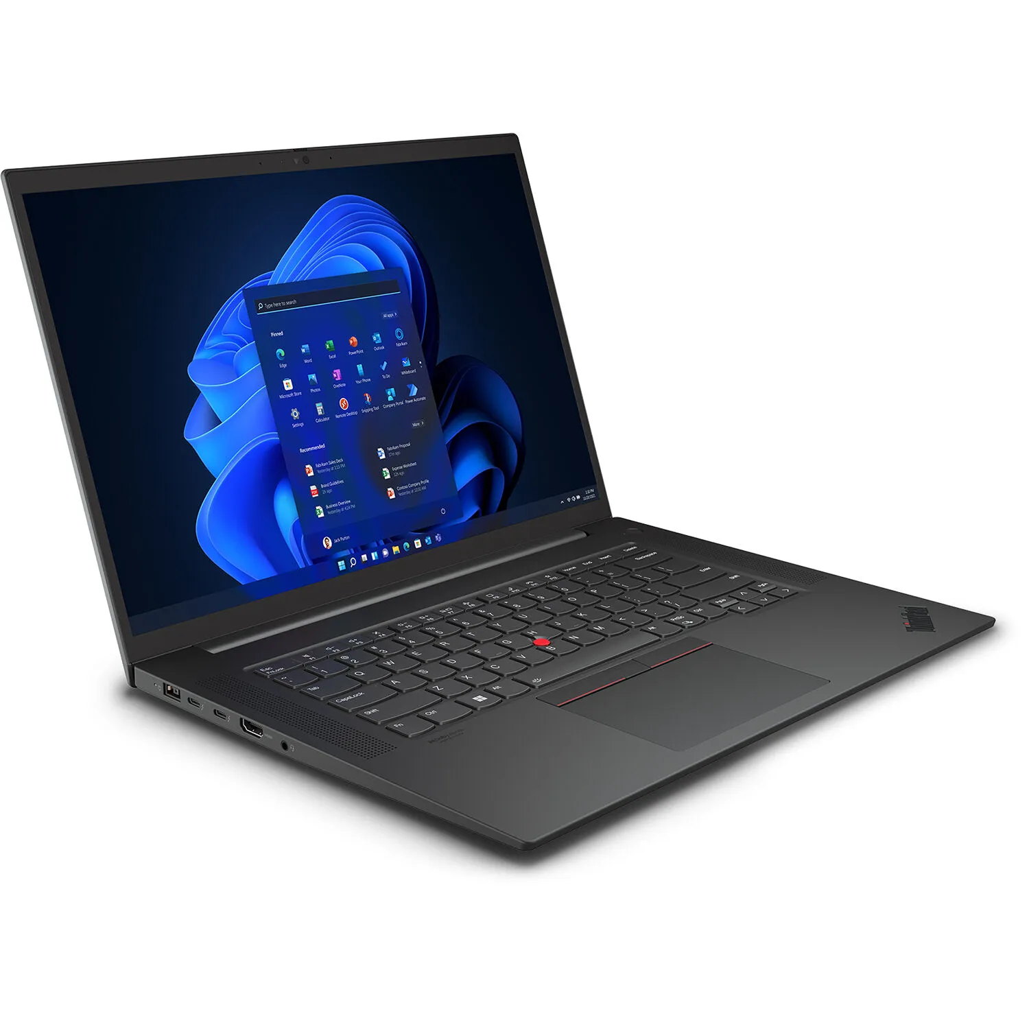 LENOVO THINKPAD P1 G5 Gen 5 i7 12800H, 32GB, 1.024TB SSD, M.2, 16" 3840 x 2400, NVIDIA RTX A2000, Windows 10 Pro, Black, NORDICS Keyboard