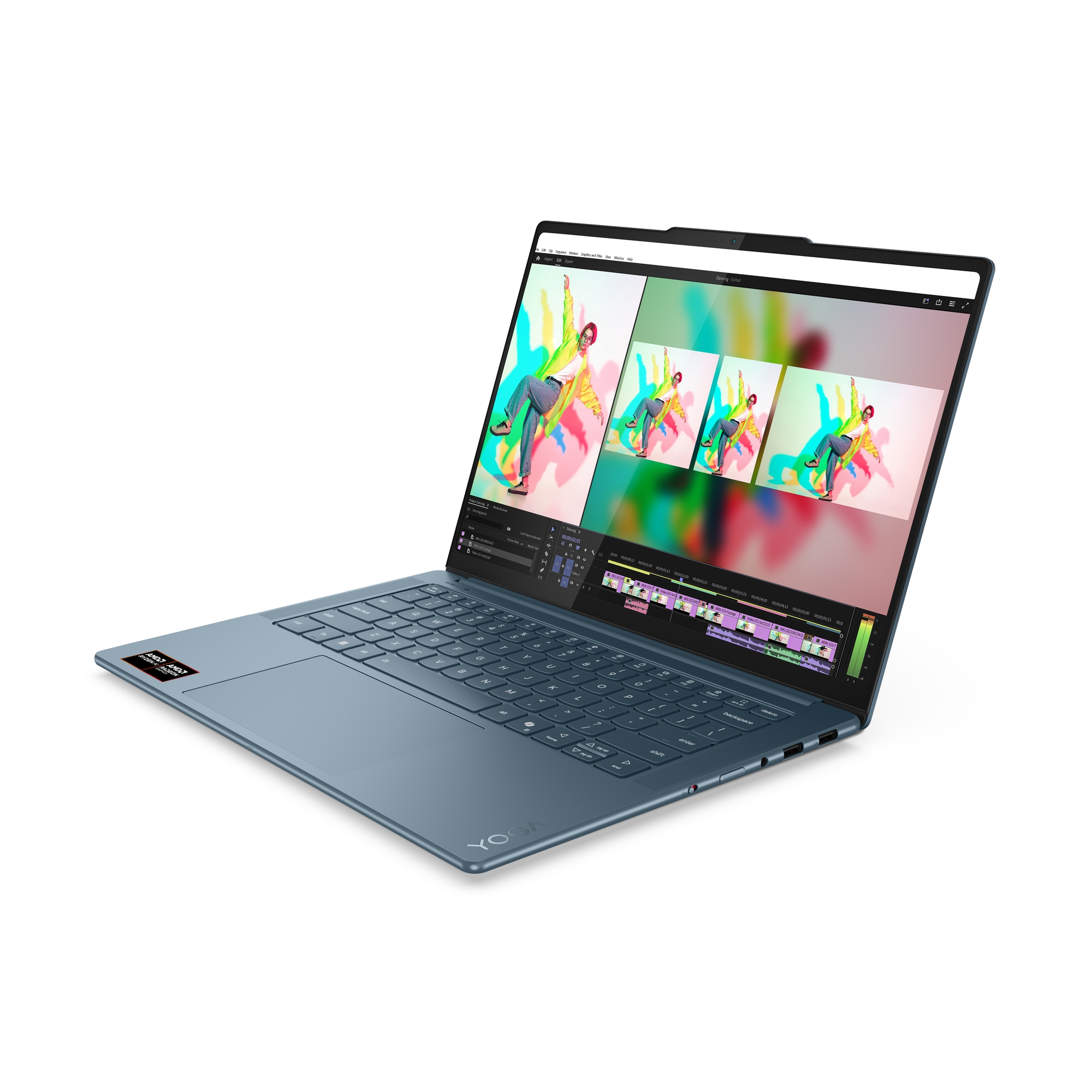 Lenovo Yoga Pro 7 14ASP10 | Tidal Teal | 14.5 " | OLED | 3K | 2944 x 1840 pixels | Glossy | AMD Ryzen AI 9 | 365 | 32 GB | Soldered LPDDR5x | Solid-state drive capacity 1000 GB | AMD Radeon 880M Graphics | Windows 11 Home | 802.11be | Bluetooth version 5.4 | Keyboard language English | Keyboard backlit | Warranty 24 month(s) | Battery warranty 12 month(s)